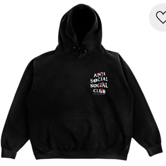 NWT Anti Social Social Club x Sadboyz Hoodie - Miles de Rosas - Picture 1 of 3
